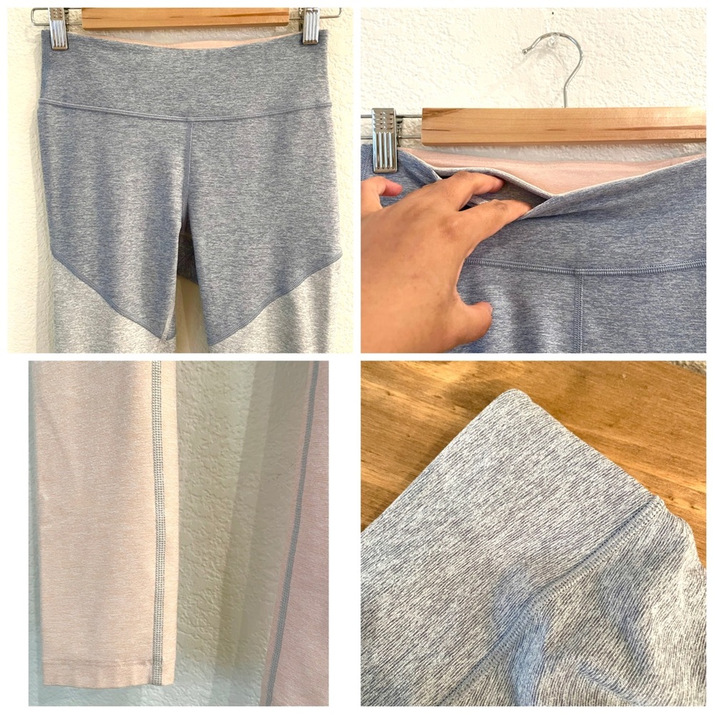 NEW Outdoor Voices Springs Colorblock 7/8 Leggings High Rise Lake Dove Rose S - Picture 12 of 14